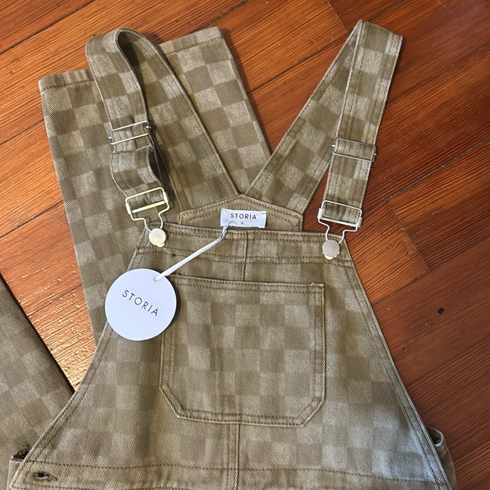 Storia square printed overalls